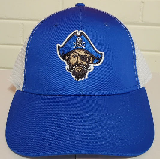 Proviso East Pirate Alumni Cap (Trucker Blue & White)
