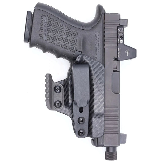 CZ P-10F / P-10C / P-10S Trigger Guard Tuckable IWB KYDEX Holster, Pocket Carry, & Purse/Bag Carry (w/Lanyard) Combo