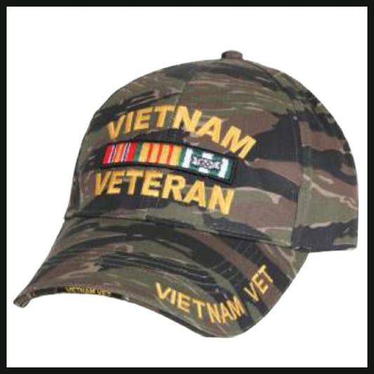 Vietnam Veteran Low Profile Cap (Camo)